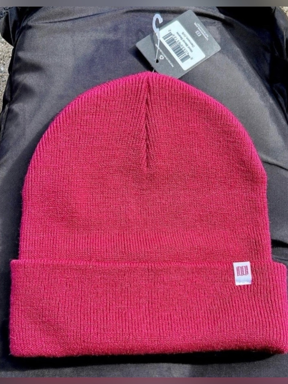 Unisex Adult Topo Designs Damson Wine Wool Blend One Size Beanie Cap Hat